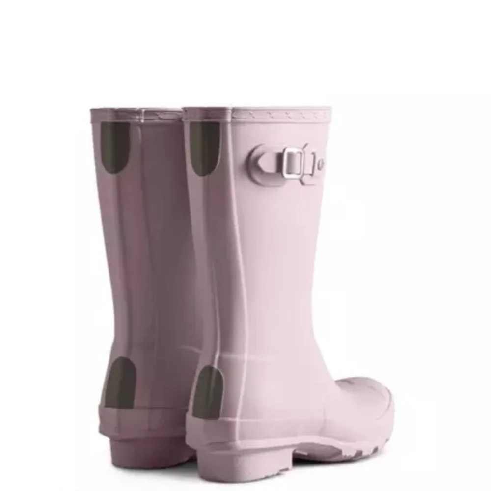 Hunter Girls Pastel Tempered Mauve Waterproof Rain Boots Size 5 NWT